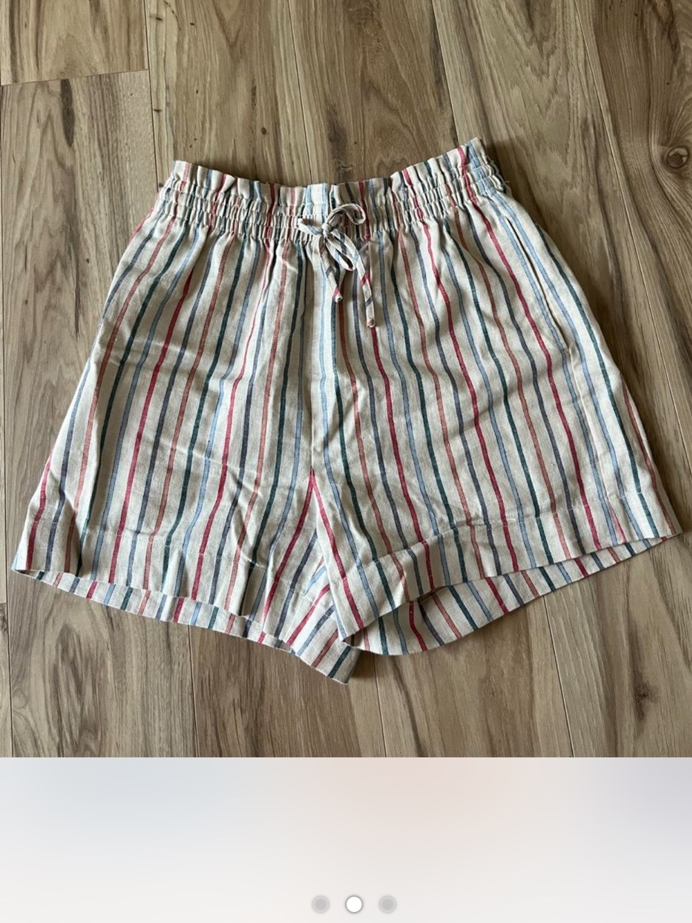 Madewell Stripe Drawstring Shorts, S